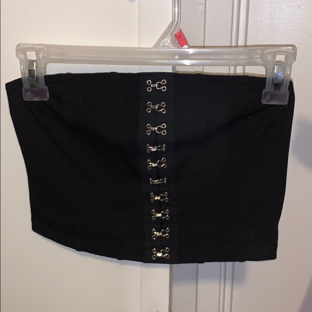 clip cropped tube top
